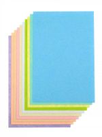 Фетр листовой жесткий (набор) 1 мм, 20х30 см, FLT-HA13, 10 листов, цв.пастельное ассорти, Magic4Hobby