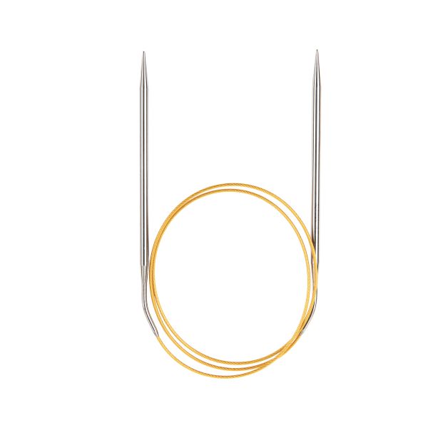 Спицы круговые ⌀3.5 мм, 80 см, с металлическим тросиком, Alpina SIL-80