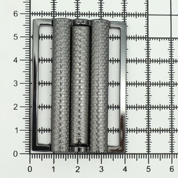 Пряжка-застежка 50.5 мм (внешн. 56х39 мм), 4 шт, чер.никель, BIG