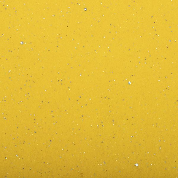 Фетр листовой мягкий 1.3 мм, 30х45 см, 121 блестки/желтый, Blitz FSH13-30/45