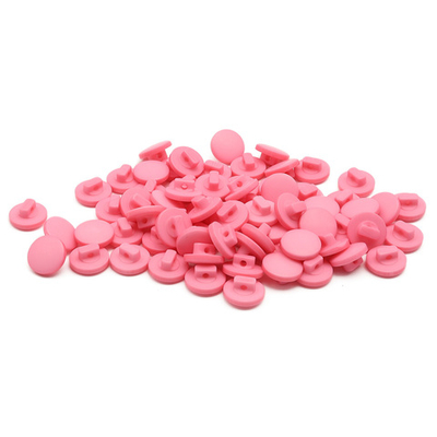 Пуговицы на ножке 16L (10мм), пластик (Pink (розовый)), NE68, 72 шт