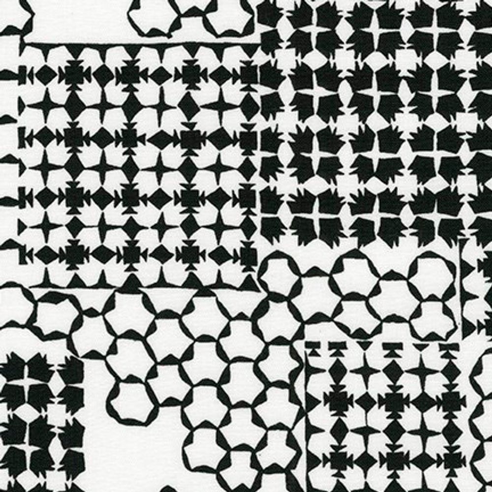 Ткань для пэчворка Peppy Kept, отрез 50х55 см, 122 г/м², AFR-20136-2 BLACK, Robert Kaufman