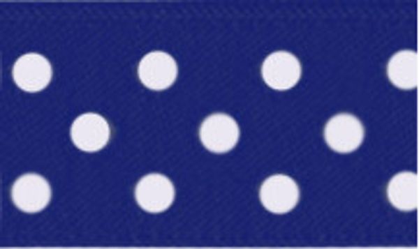 Лента (тесьма) жаккардовая 20.0 мм / 10±0.5 метров, т.синий/белый, Gamma TRJ-20