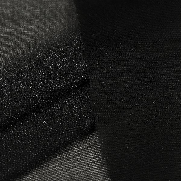 Дублерин эластичный 40 г/м², черный, шир.150см, 100м