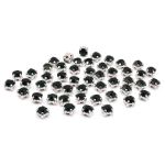 Хрустальные стразы в цапах/серебро, 4мм, 50 шт/упак, Astra&Craft (36 изумрудный), 4AR159/166