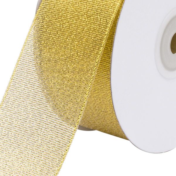 Лента металлизированная 38.0 мм, 32,9м 0080-0300 (золото)
