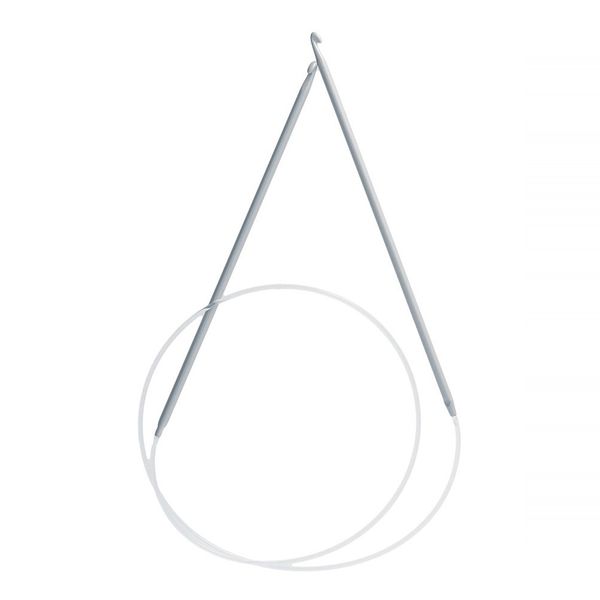 Крючок циркулярный для вязания металл ⌀3.5 мм, 80 см, в чехле, Gamma SH2