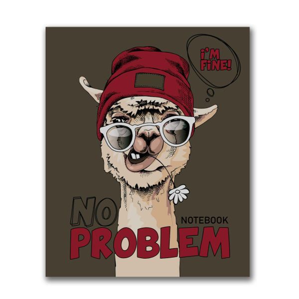 Бизнес-блокнот, матовая ламинация + выборочный лак, A5+ 64 л. 18 шт, клетка, Нет проблем 000398, Светоч 64ББТ5_4_5_1