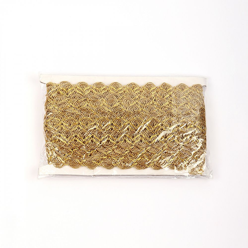 Тесьма отделочная 20 мм / 13.71 метров, TBY 901 цв.золото