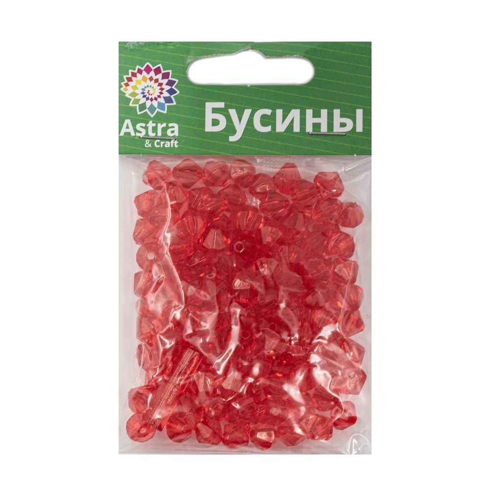 Бусины акрил ⌀8 мм, 25 г, ромбовидные, Astra&Craft, 7