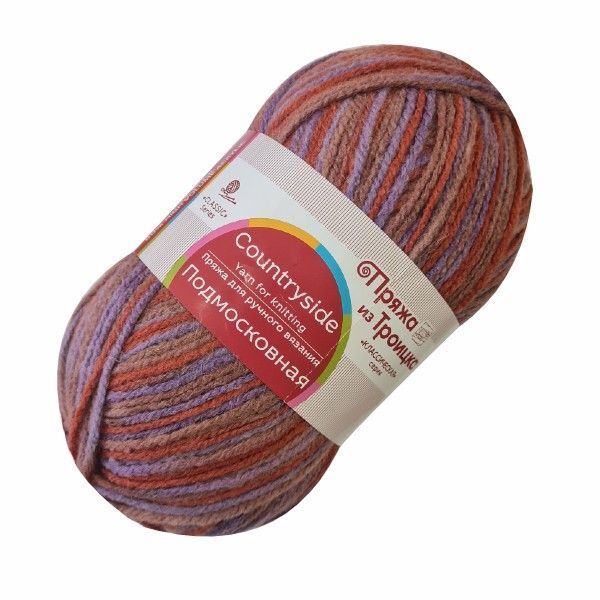 Пряжа Троицкая Подмосковная / уп.10 мот. по 100 г, 250 м, секционный 2608