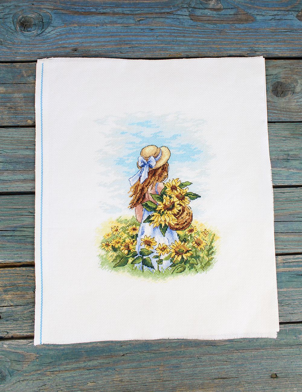 Набор для вышивания нитками МП Студия НВ-849, По солнечному полю, 23х16 см