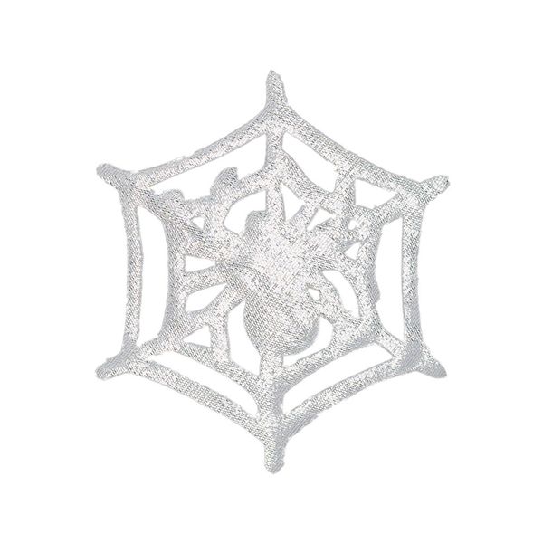 Термоаппликация №4/5, 5 шт, 4-29 паутинка серебряная, Blitz