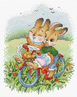 Набор для вышивания нитками МП Студия М-767, Прокачу с ветерком, 19х15 см