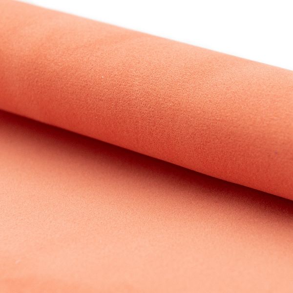 Замша искусственная двухсторонняя, 20х30см, 2 листа, 28282 лососевый