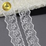 Кружево капроновое 45 мм / 9.14 м, TBS.30010 цв.002 кремовый, Kruzhevo