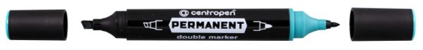 Маркер PERMANENT DOUBLE MARKER 1666/1 1мм,1-4 мм, 10 шт, 1666/1 зеленый, Centropen 1666/1