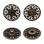 Кнопка пришивная металл ⌀23.0 мм, металл, OB, уп.10 шт