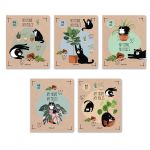 Тетрадь ученическая общая, выборочный лак, A5+ 48 л. на скобе 65 г/м², белизна 100%, 10 шт, клетка в термоусадочной пленке, 000747 Правило кота, Светоч 48ТЕТк-003