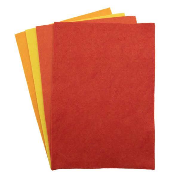 Фетр листовой мягкий 3.0 мм, 20х30см, 4 шт, Astra&Craft, 8