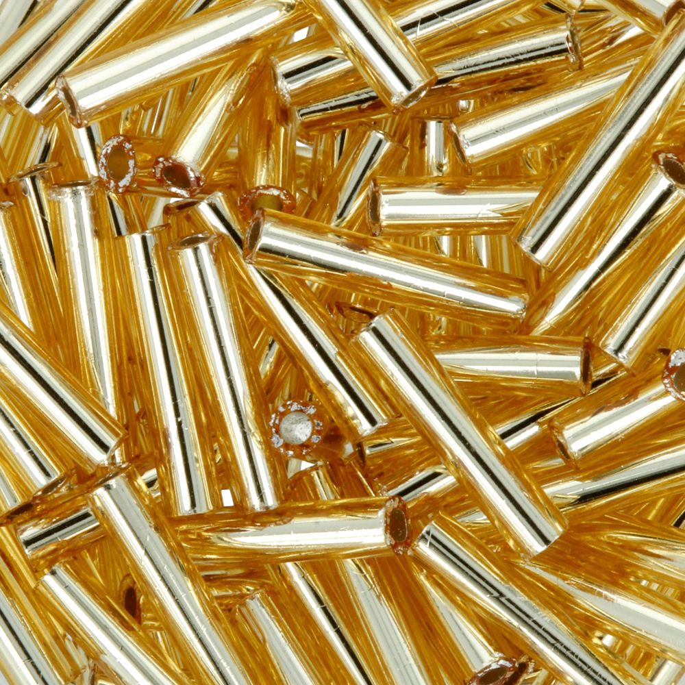 Бисер Toho Bugle 3 (9 мм), 25 г (5х5 г), 0022 св.золотистый