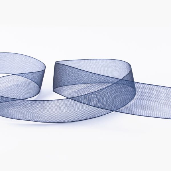 Лента капроновая (органза) 20.0 мм / 22.8±1 метра, 095 чернильный, Blitz OR-20