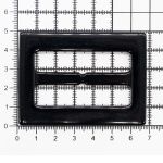 Пряжка пластиковая 50 мм, черный, П07(2.06-943-50), 10 шт