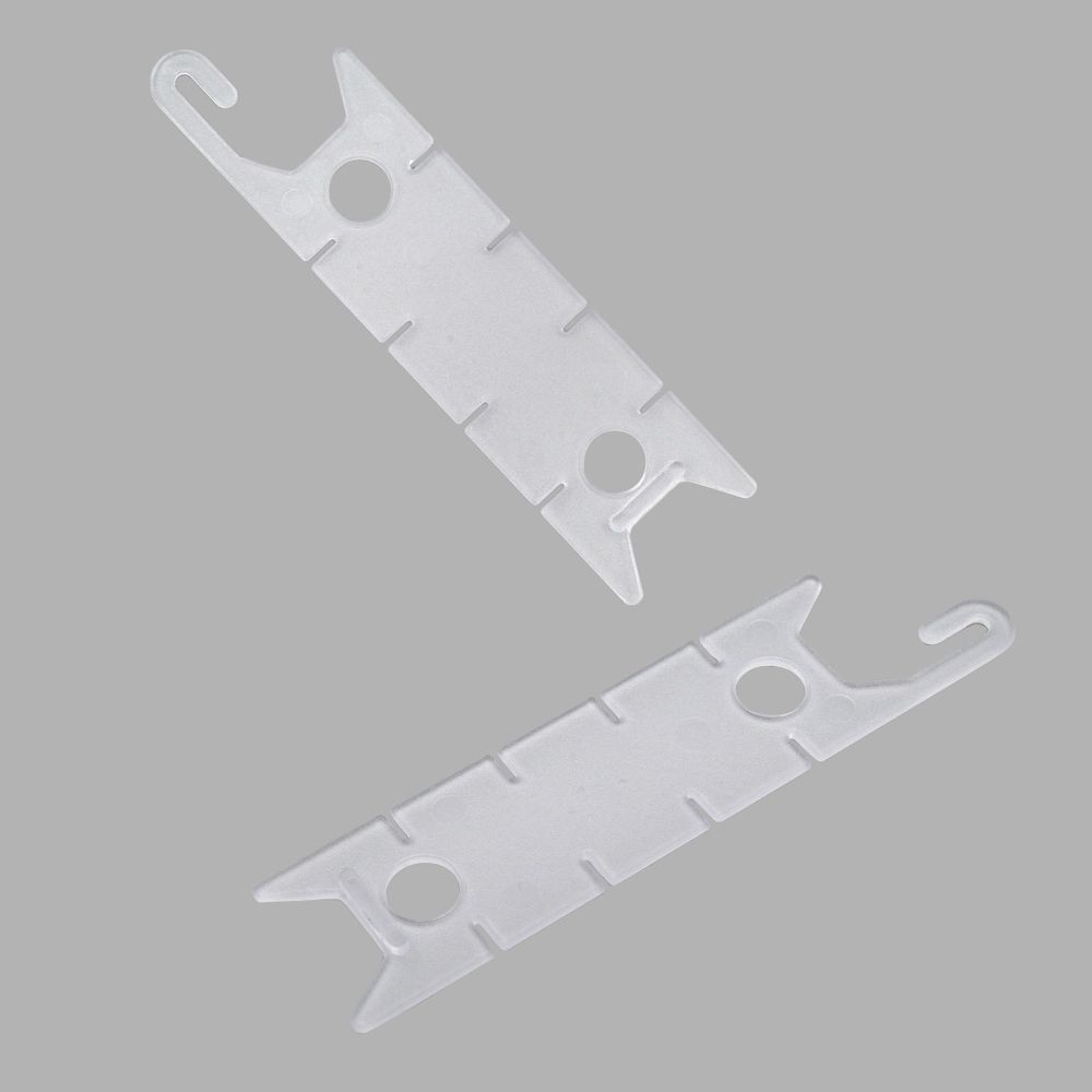 Фиксатор шнура шторной ленты 95мм прозрачный, 50 шт