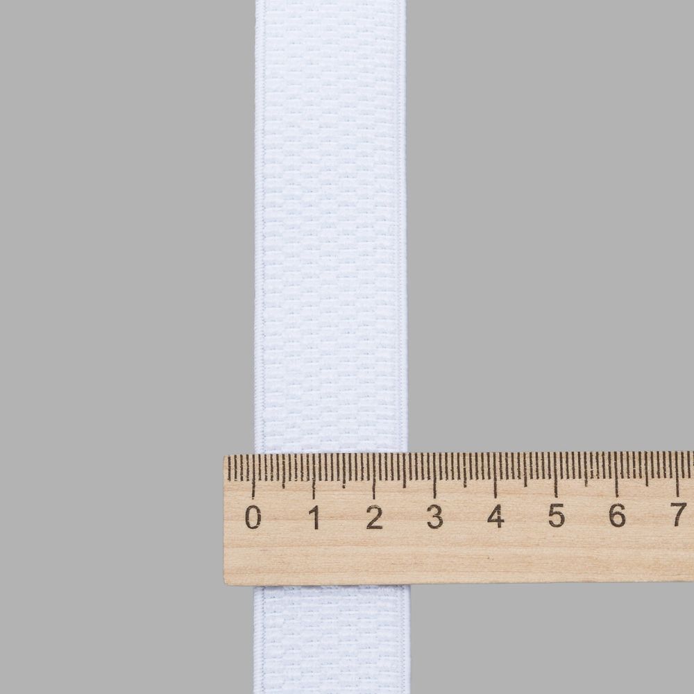 Резинка для подтяжек (помочная) 25.0 мм / 25 метров, 15.75 г/п.м., 501 белый, 6123-9389