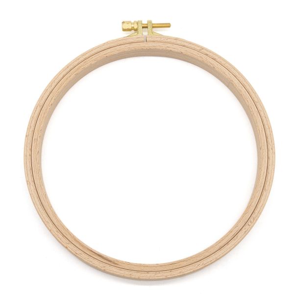 Пяльца круглые буковые, d=160 мм, выс. обода 16 мм, Nurge Hobby, 110-3