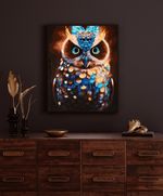 Картина по номерам Фрея, с поталью Волшебный филин, 50х40 см