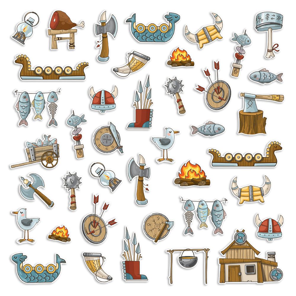 Высечки бумажные декоративные 190 г/м², 13.5х9.5 см, 3 упак, 06 Характер нордический, Mr.Painter CEP-25