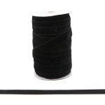 Лента бархатная (тесьма) 20.0 мм / 32.9±2 метров, 0081-1901 (8611 черный)