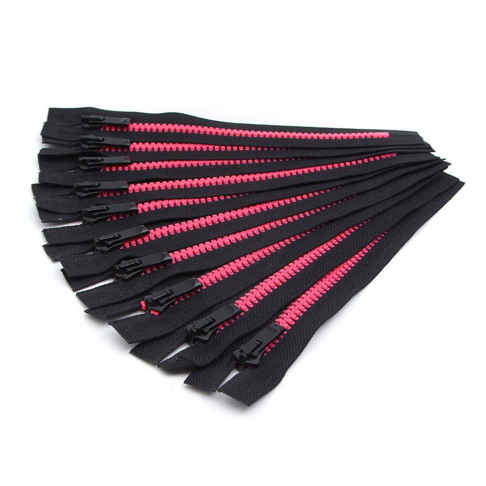 Молния трактор Arta Т6 (6 мм) 1 зам., н/раз., 18 см, Neon, цв. 077 черный / 081 яр.розовый, уп.10 шт