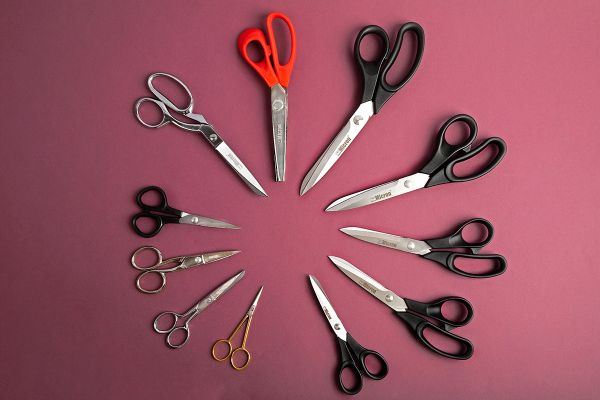 Ножницы рукодельные для вышивки 10 см, в чехле Micron VIT-04