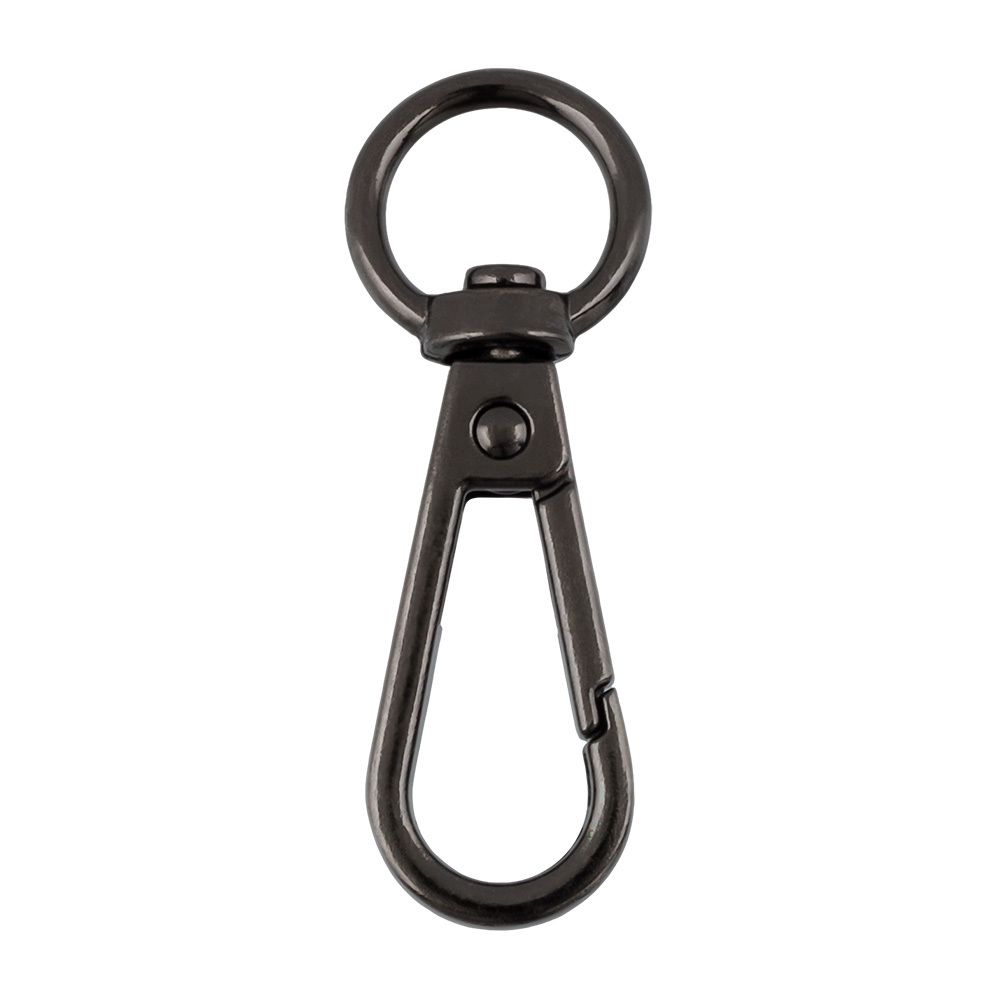 Карабин металл 13.0 мм (45х17 мм), 10 шт, 06 черн.никель, Gamma GH 111/13/10