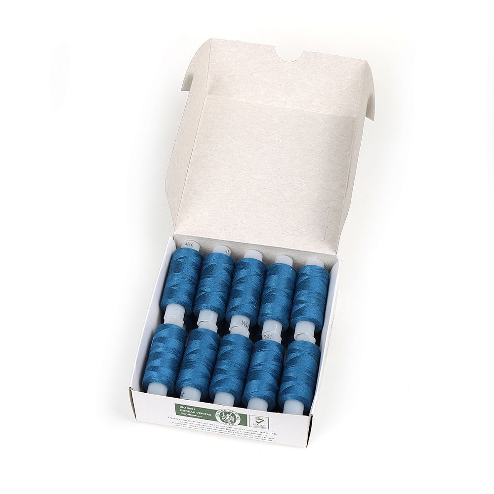 Нитки армированные ПНК им.Кирова 45ЛЛ, бытовые, 200 м / 20 кат., 2607 петроль