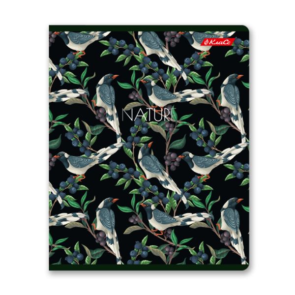 Тетрадь ученическая общая, выборочный лак, A5+ 96 л. на скобе 60 г/м², белизна 100%, 5 шт, клетка в термоусадочной пленке, 000769 Повелители леса, Светоч 96ТЕТк-003