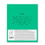 Тетрадь ученическая школьная Классная A5+ 12 л. на скобе, белизна 100%, 25 шт, линия, 000285 Зеленая, Светоч 12ТСК5_1_3_2