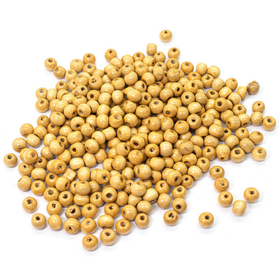 Бусины дерево ⌀8 мм, 50 г, Astra&Craft, нат/дерево