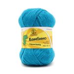 Пряжа Камтекс Бамбино / уп.10 мот. по 50 г, 150 м, 024 бирюза