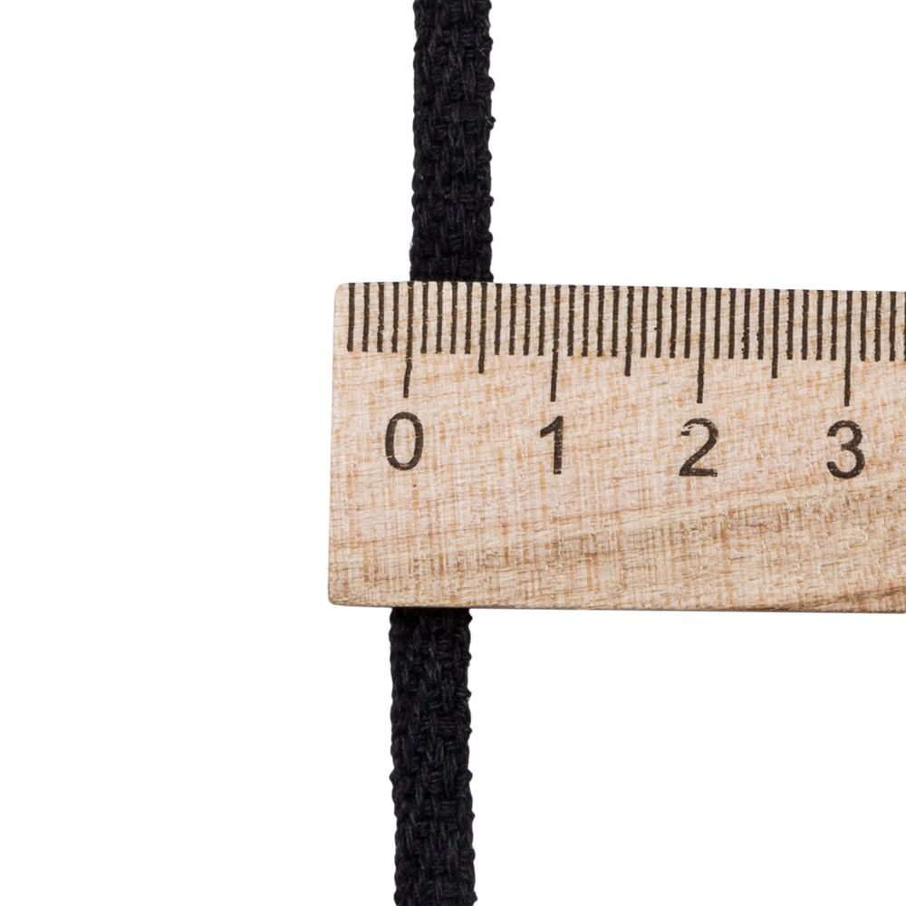 Тесьма (лента) киперная (100 х/б) 5 мм / 25 метров, рис. 9790, 1.4 г/м, черный, С3865Г17/1