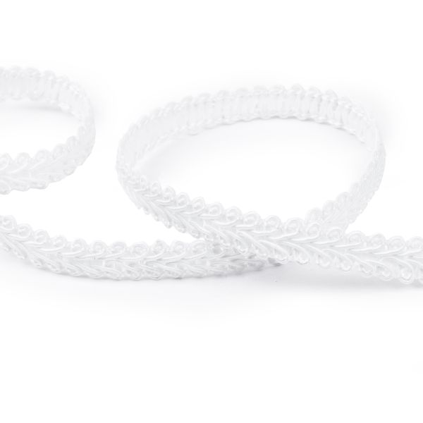 Тесьма декоративная Gamma Булет GBL-15 13 мм, 33 м,±0.5 м, 001 белый