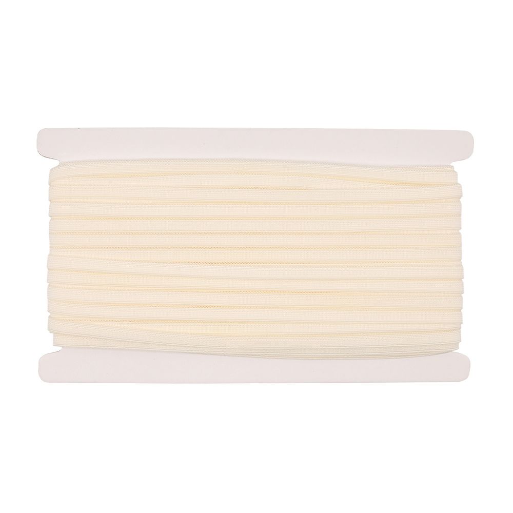Резинка бельевая (отделочная) 8.0 мм / 40 метров, кремовый, 3035