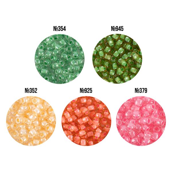 Бисер Япония Toho 11/0 круглый 3 ASSORTI 2.2 мм, 5х5 г, №07