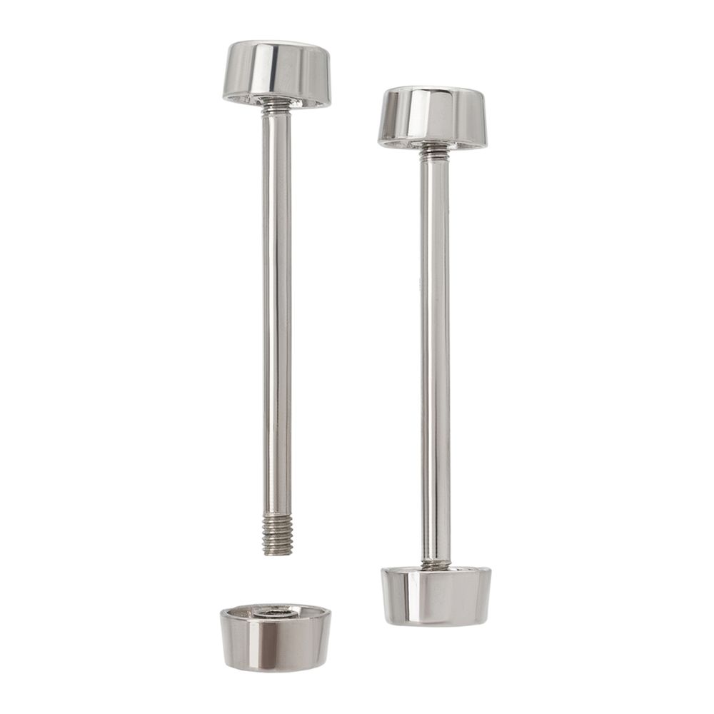 Шпилька для сумки 38/10 мм с таблеткой ⌀10 мм, металл, никель, 10 шт