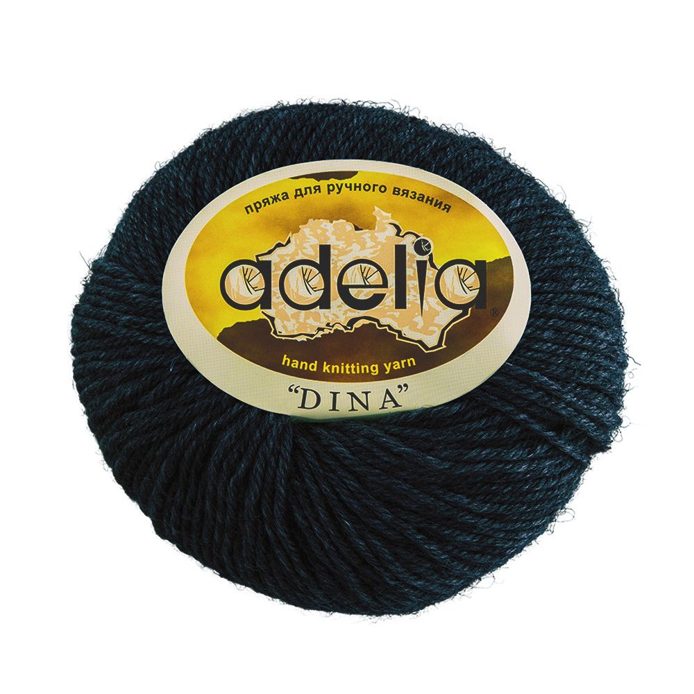 Пряжа Adelia Dina / уп.10 мот. по 50г, 100м, 08 синий