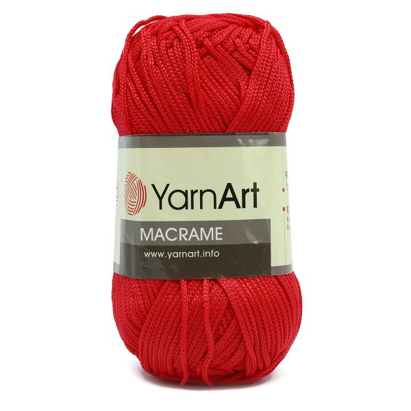 Пряжа YarnArt (ЯрнАрт) Macrame / уп.6 мот. по 90 г, 130м, 163 красный