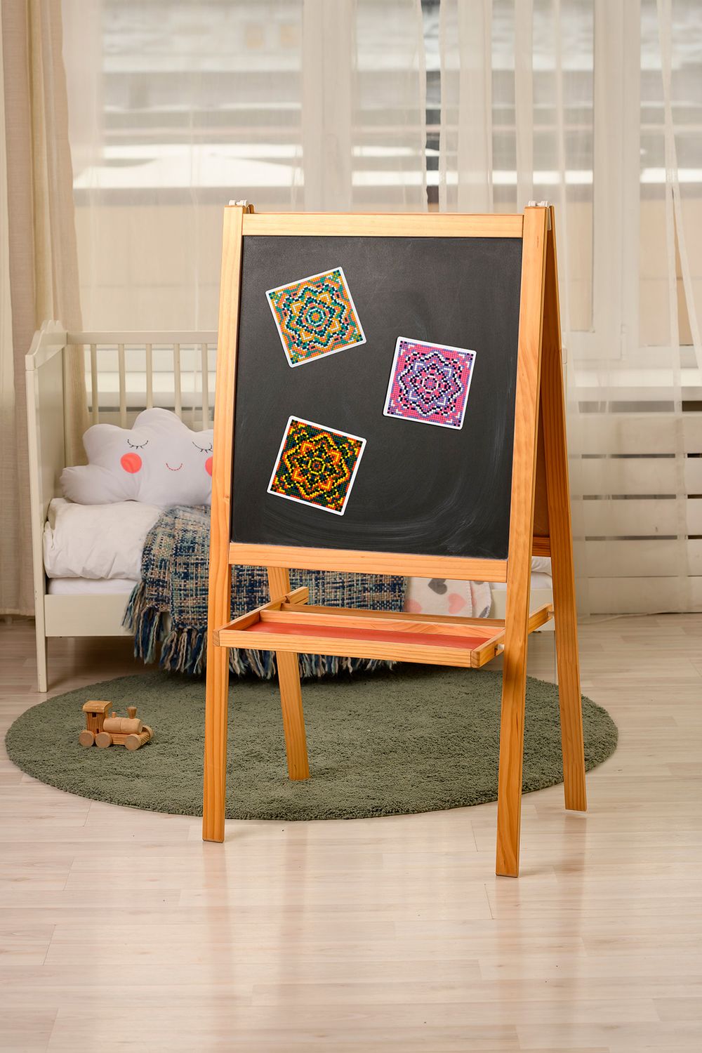 Кристальная (алмазная) мозаика Фрея ALVM-301, магнит, Мандала, ассорти 9х9 см