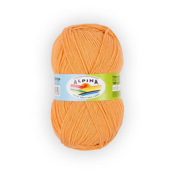 Пряжа Alpina Vera / уп.5 мот. по 100г, 280м, 39 св.оранжевый